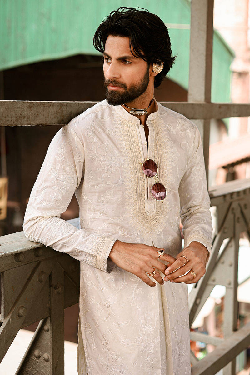 Pakistani Menswear | MNR-BAHRAM by Libayah Ltd. - Designer Dress - Type: Menswear - Available at Libayah - 100% Original