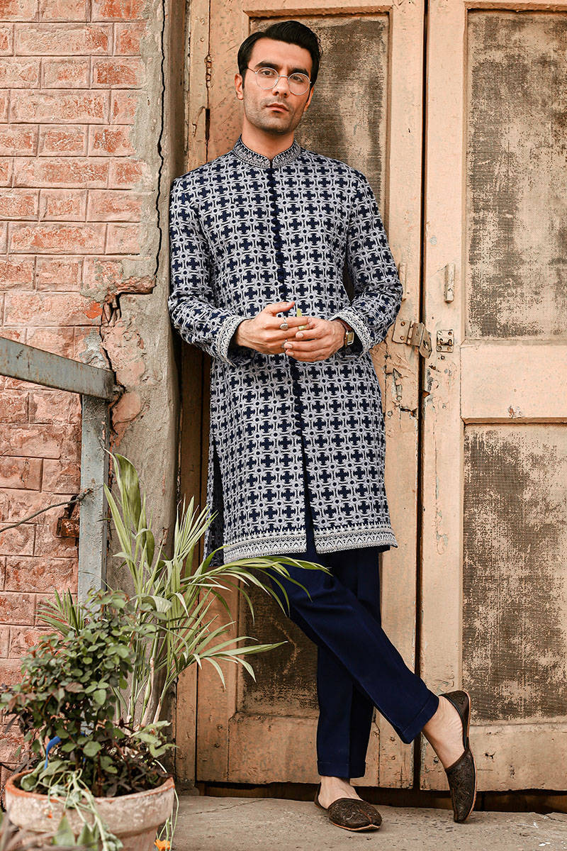 Pakistani Menswear | MNR-SAFDAR by Libayah Ltd. - Designer Dress - Type: Menswear - Available at Libayah - 100% Original