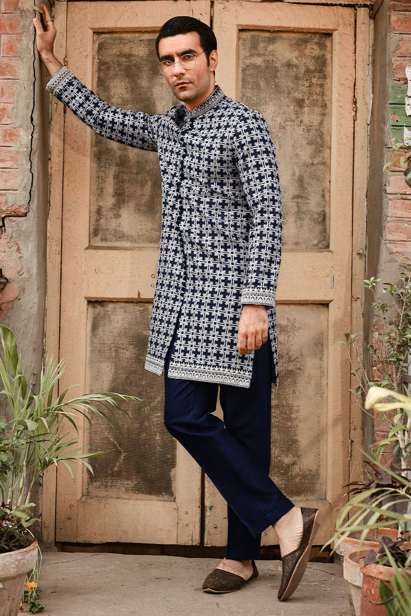 Pakistani Menswear | MNR-SAFDAR by Libayah Ltd. - Designer Dress - Type: Menswear - Available at Libayah - 100% Original