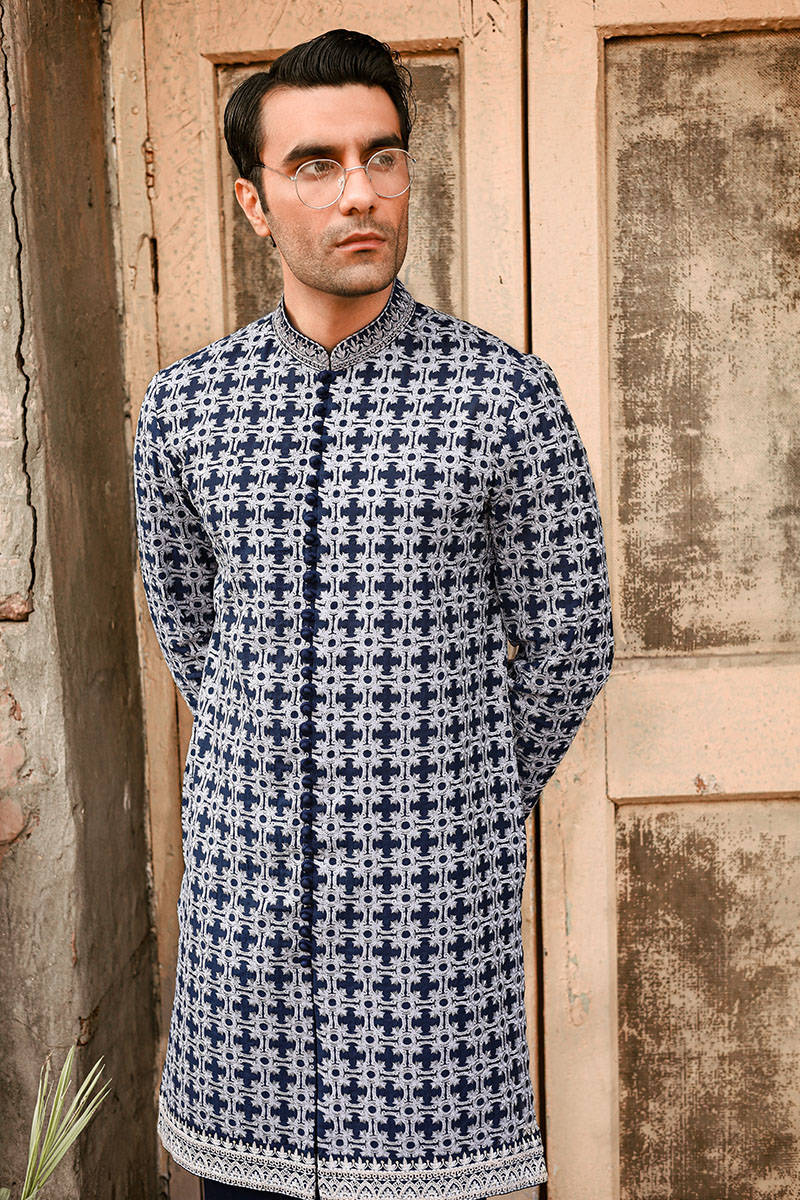 Pakistani Menswear | MNR-SAFDAR by Libayah Ltd. - Designer Dress - Type: Menswear - Available at Libayah - 100% Original