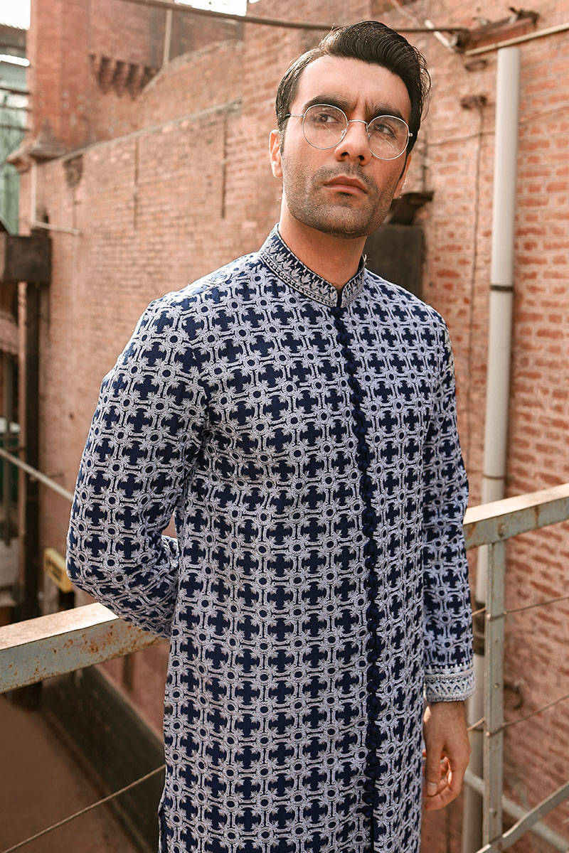 Pakistani Menswear | MNR-SAFDAR by Libayah Ltd. - Designer Dress - Type: Menswear - Available at Libayah - 100% Original