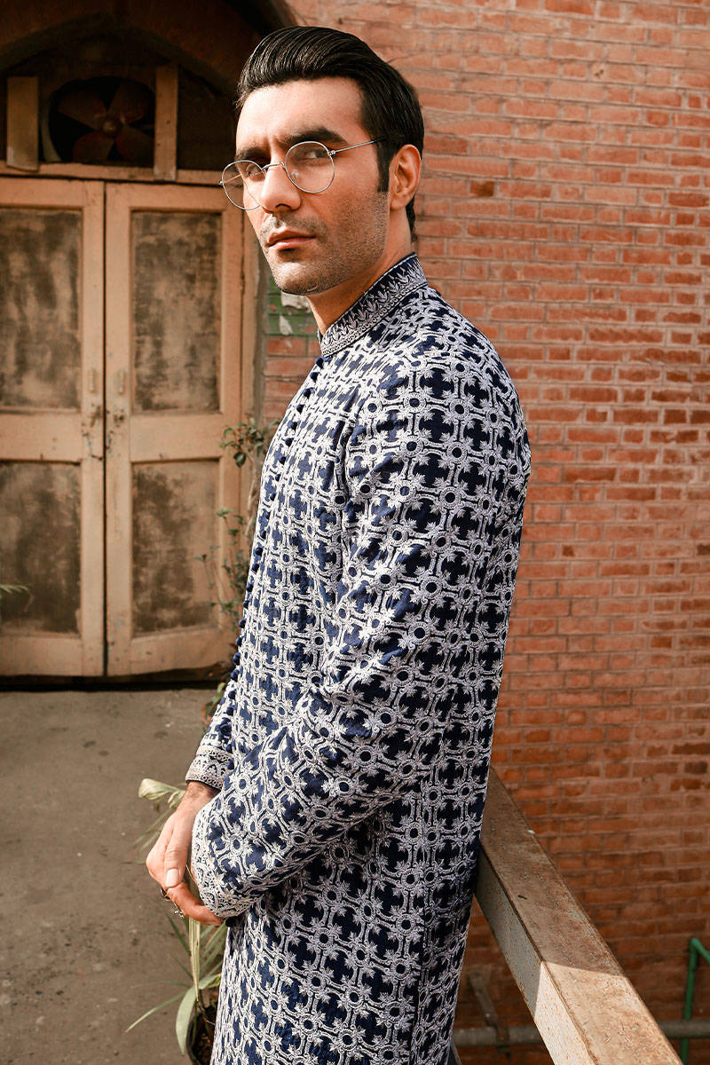 Pakistani Menswear | MNR-SAFDAR by Libayah Ltd. - Designer Dress - Type: Menswear - Available at Libayah - 100% Original