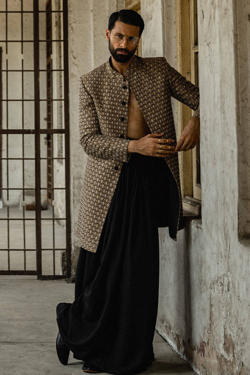 Pakistani Menswear | MNR-NAVROZ by Libayah Ltd. - Designer Dress - Type: Menswear - Available at Libayah - 100% Original