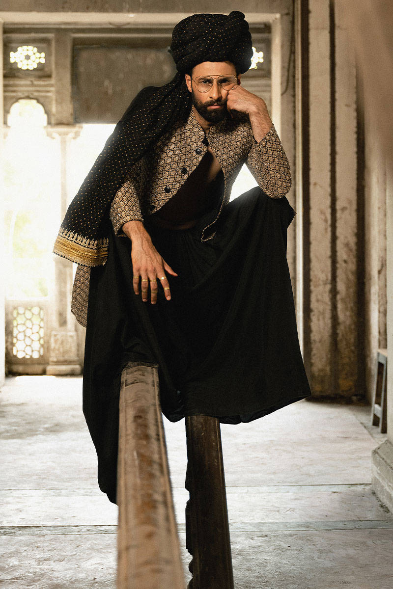 Pakistani Menswear | MNR-NAVROZ by Libayah Ltd. - Designer Dress - Type: Menswear - Available at Libayah - 100% Original