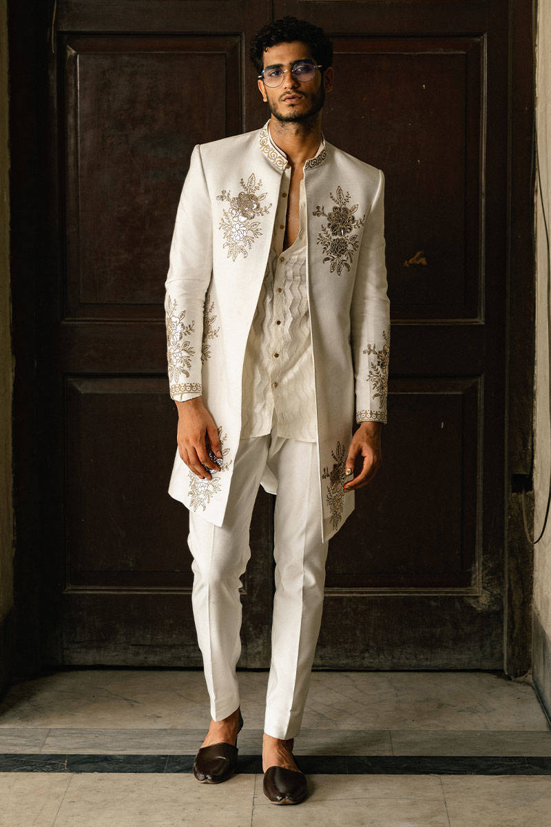 Pakistani Menswear | MNR-MEESAM by Libayah Ltd. - Designer Dress - Type: Menswear - Available at Libayah - 100% Original