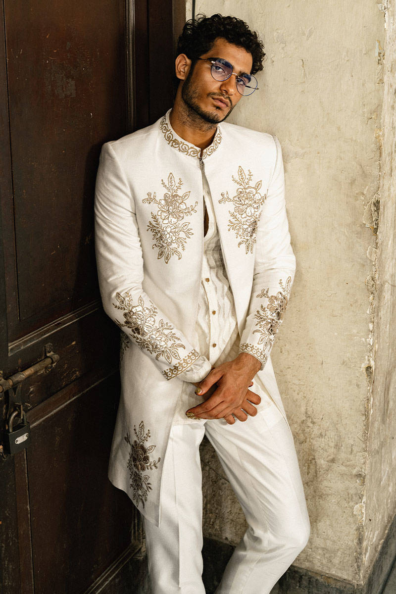 Pakistani Menswear | MNR-MEESAM by Libayah Ltd. - Designer Dress - Type: Menswear - Available at Libayah - 100% Original