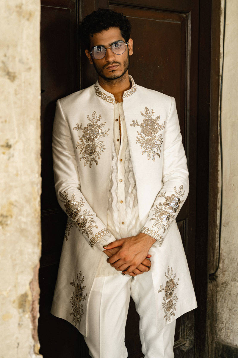 Pakistani Menswear | MNR-MEESAM by Libayah Ltd. - Designer Dress - Type: Menswear - Available at Libayah - 100% Original