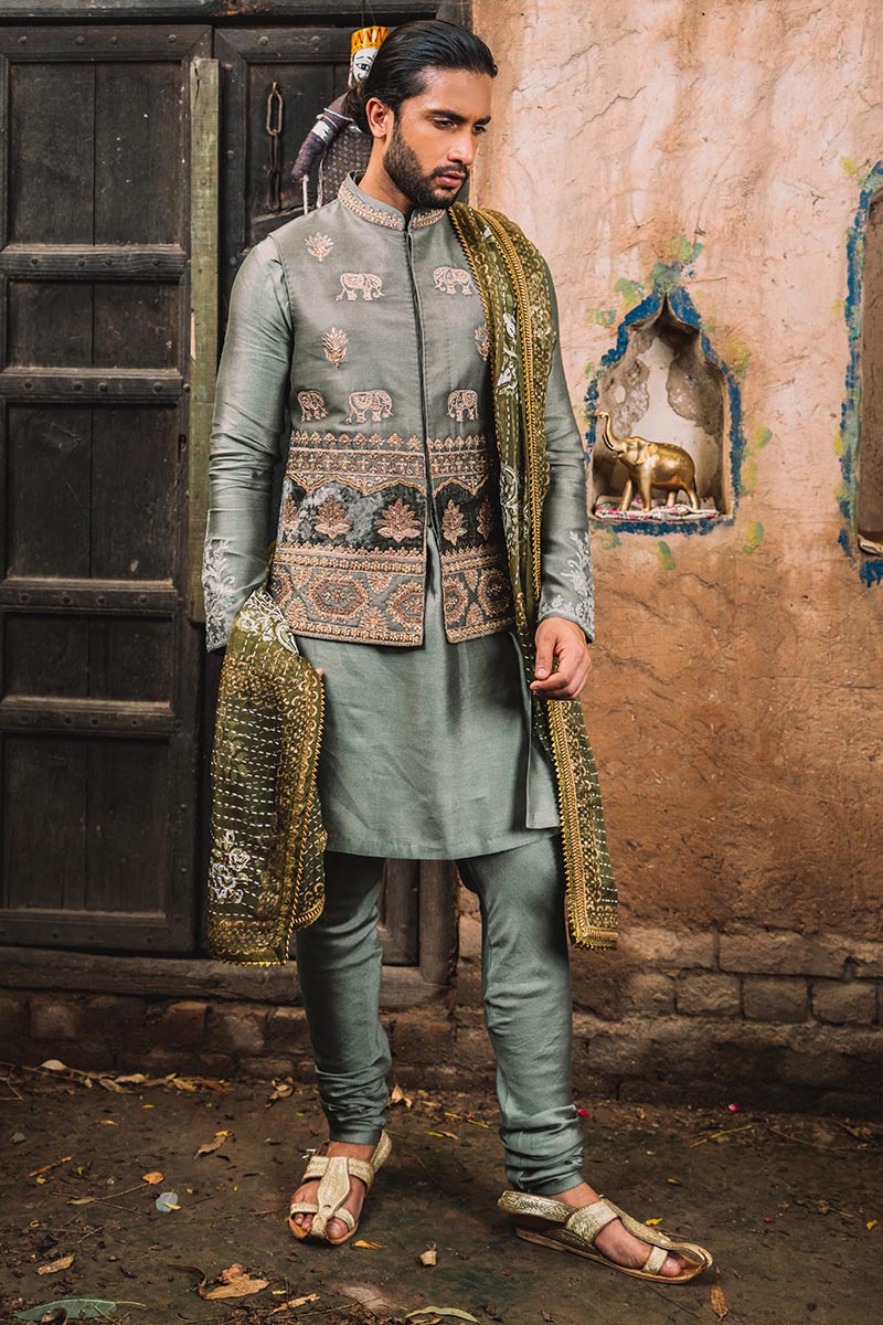 Pakistani Menswear | MNR-ATHAR by Libayah Ltd. - Designer Dress - Type: Menswear - Available at Libayah - 100% Original