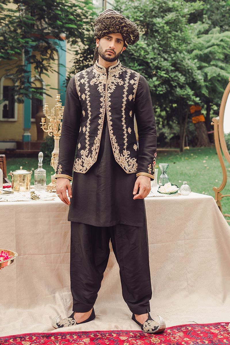 Pakistani Menswear | MNR-ZORAWAR by Libayah Ltd. - Designer Dress - Type: Menswear - Available at Libayah - 100% Original