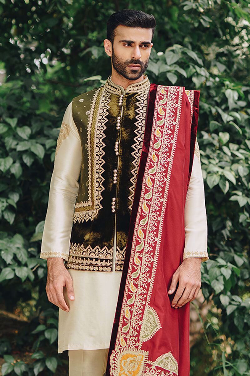 Pakistani Menswear | MNR-NISARI by Libayah Ltd. - Designer Dress - Type: Menswear - Available at Libayah - 100% Original