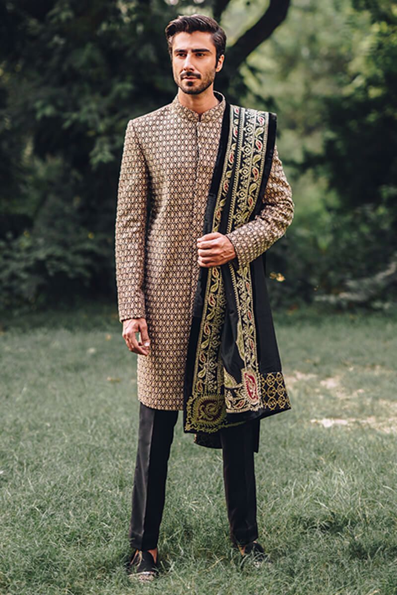 Pakistani Menswear | MNR-NAVROZ by Libayah Ltd. - Designer Dress - Type: Menswear - Available at Libayah - 100% Original
