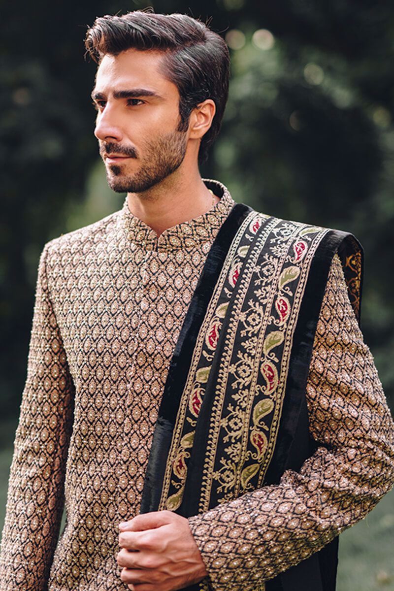 Pakistani Menswear | MNR-NAVROZ by Libayah Ltd. - Designer Dress - Type: Menswear - Available at Libayah - 100% Original
