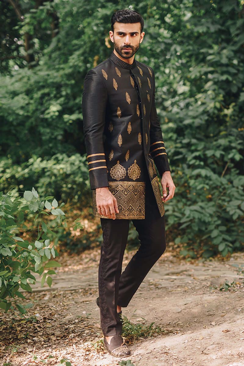 Pakistani Menswear | MNR-SIAHVASH by Libayah Ltd. - Designer Dress - Type: Menswear - Available at Libayah - 100% Original