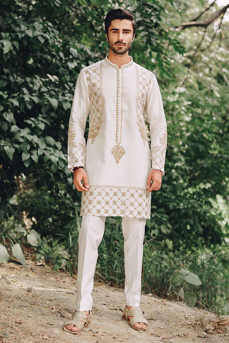 Pakistani Menswear | MNR-FAARIS by Libayah Ltd. - Designer Dress - Type: Menswear - Available at Libayah - 100% Original
