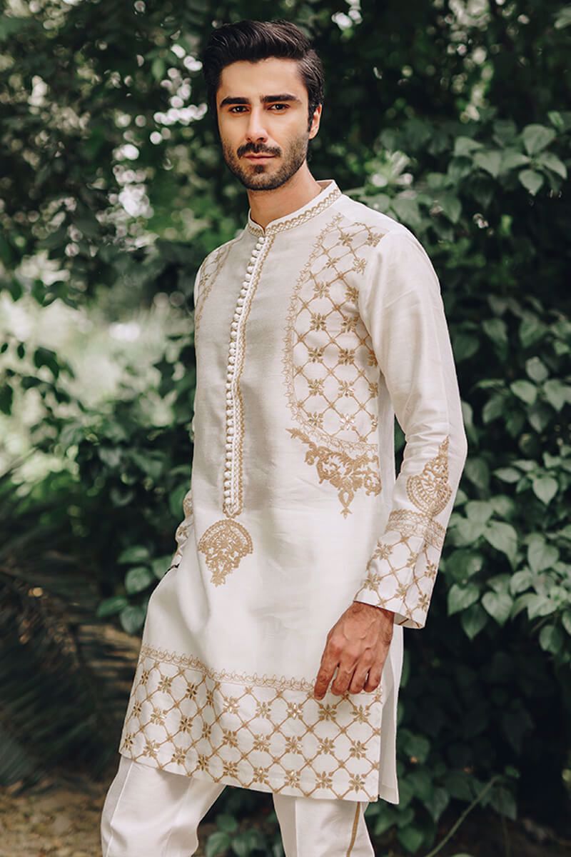Pakistani Menswear | MNR-FAARIS by Libayah Ltd. - Designer Dress - Type: Menswear - Available at Libayah - 100% Original