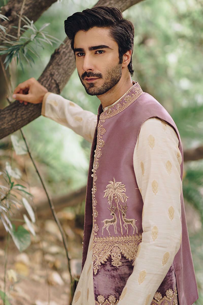 Pakistani Menswear | MNR-RAWAL by Libayah Ltd. - Designer Dress - Type: Menswear - Available at Libayah - 100% Original