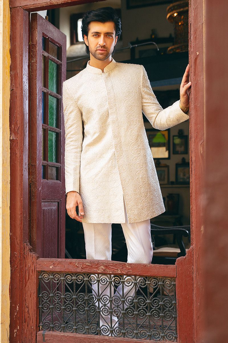 Pakistani Menswear | MNR-SHAHMIR by Libayah Ltd. - Designer Dress - Type: Menswear - Available at Libayah - 100% Original