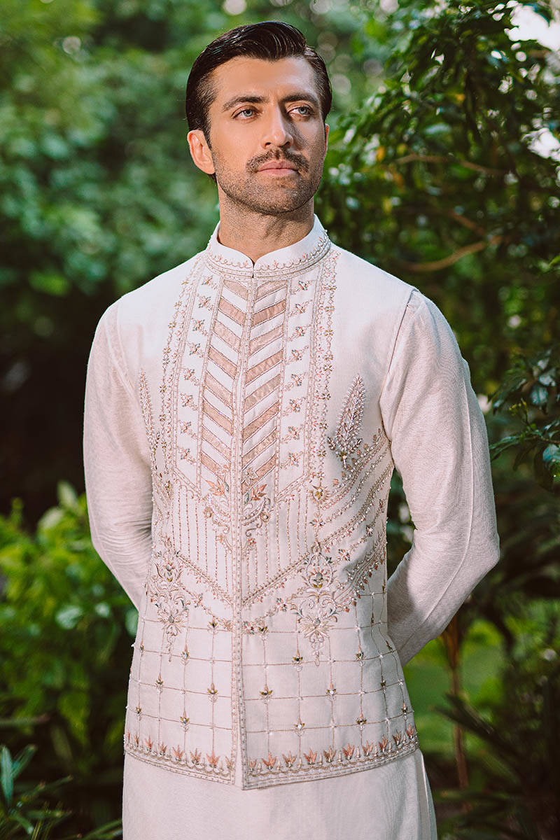 Pakistani Menswear | MNR-MAHVAR by Libayah Ltd. - Designer Dress - Type: Menswear - Available at Libayah - 100% Original