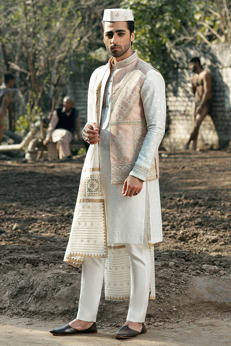 Pakistani Menswear | MNR-RUSTAM by Libayah Ltd. - Designer Dress - Type: Menswear - Available at Libayah - 100% Original