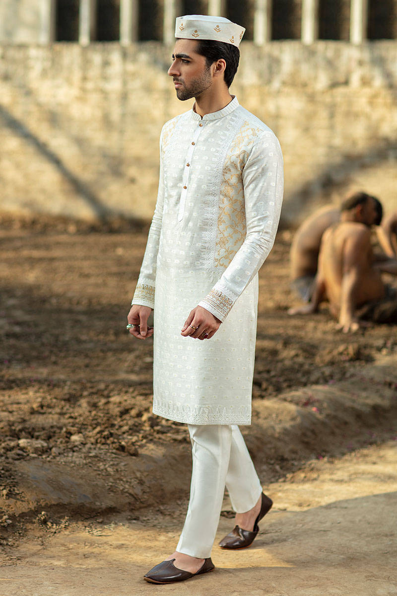 Pakistani Menswear | MNR-RUSTAM by Libayah Ltd. - Designer Dress - Type: Menswear - Available at Libayah - 100% Original