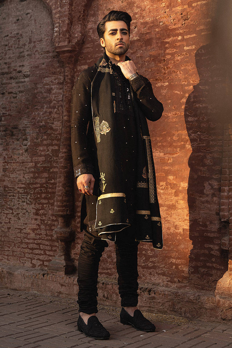 Pakistani Menswear | MNR-JHARA by Libayah Ltd. - Designer Dress - Type: Menswear - Available at Libayah - 100% Original