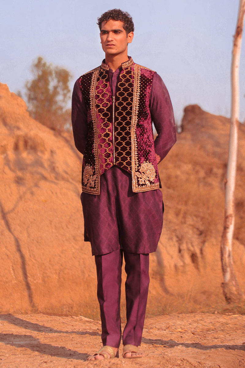 Pakistani Menswear | MNR-MADOKI by Libayah Ltd. - Designer Dress - Type: Menswear - Available at Libayah - 100% Original