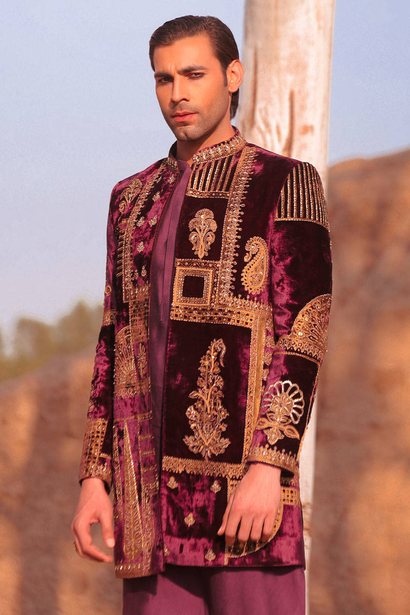 Pakistani Menswear | MNR-DRD by Libayah Ltd. - Designer Dress - Type: Menswear - Available at Libayah - 100% Original