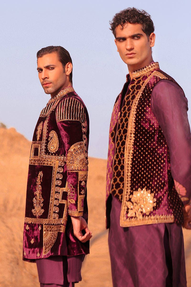 Pakistani Menswear | MNR-DRD by Libayah Ltd. - Designer Dress - Type: Menswear - Available at Libayah - 100% Original