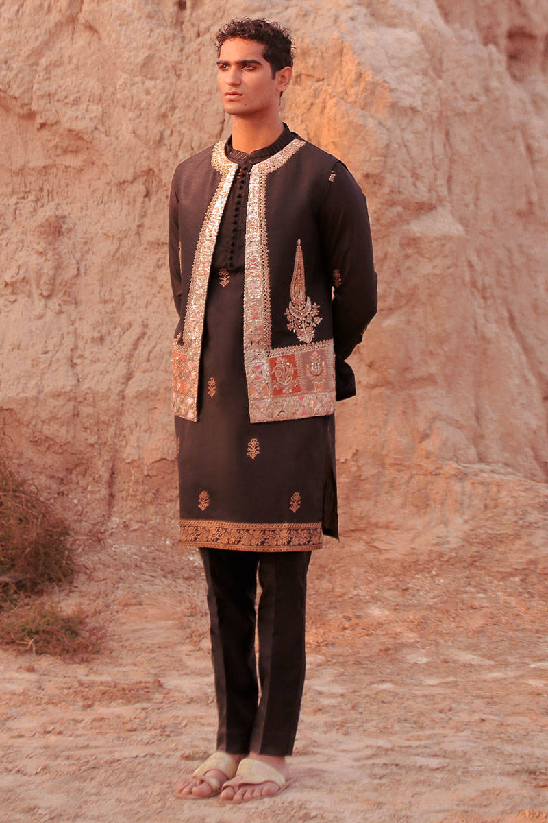 Pakistani Menswear | MNR-RAM GARH by Libayah Ltd. - Designer Dress - Type: Menswear - Available at Libayah - 100% Original