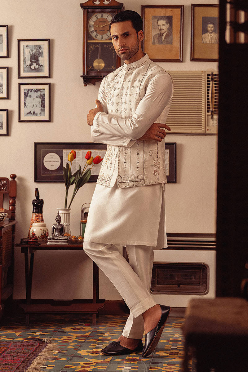 Pakistani Menswear | MNR-HAMDAM by Libayah Ltd. - Designer Dress - Type: Menswear - Available at Libayah - 100% Original