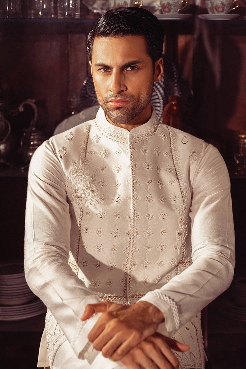 Pakistani Menswear | MNR-HAMDAM by Libayah Ltd. - Designer Dress - Type: Menswear - Available at Libayah - 100% Original