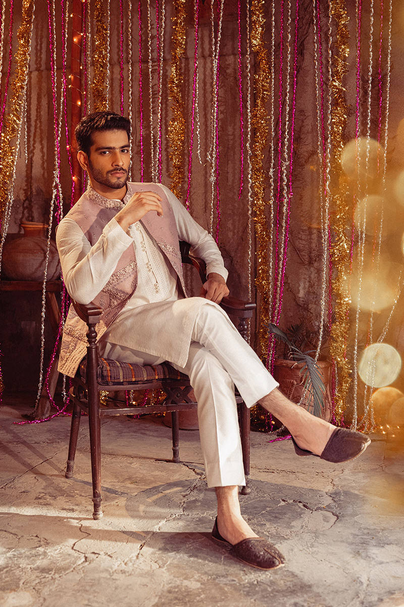 Pakistani Menswear | MNR-YSF by Libayah Ltd. - Designer Dress - Type: Menswear - Available at Libayah - 100% Original