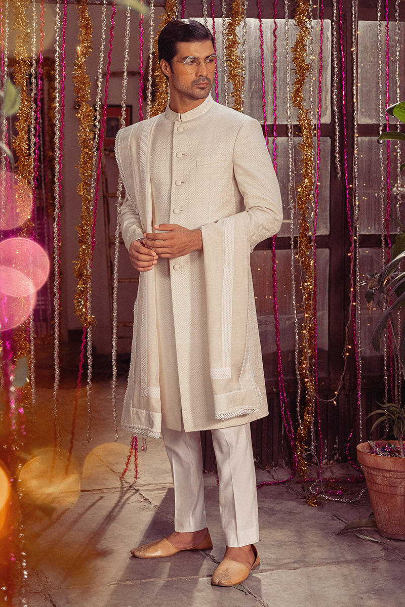 Pakistani Menswear | MNR-SHL by Libayah Ltd. - Designer Dress - Type: Menswear - Available at Libayah - 100% Original
