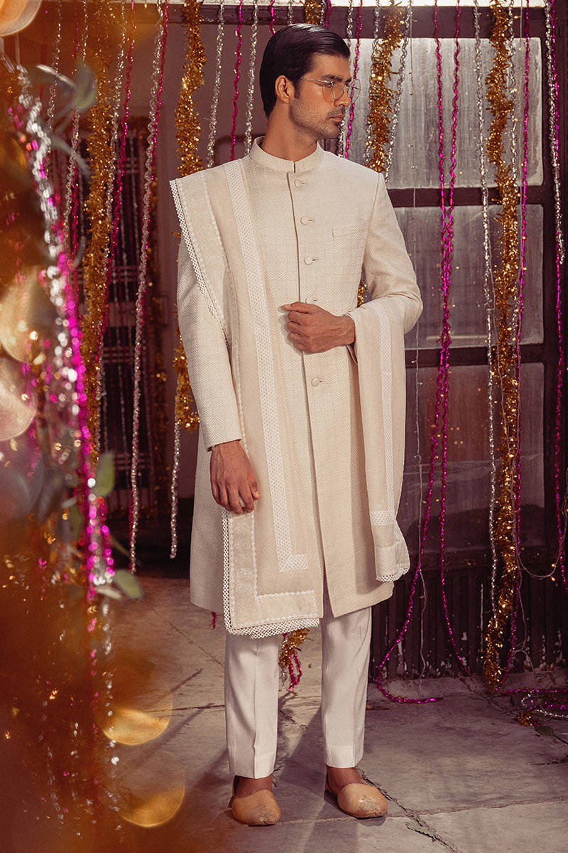 Pakistani Menswear | MNR-SHL by Libayah Ltd. - Designer Dress - Type: Menswear - Available at Libayah - 100% Original