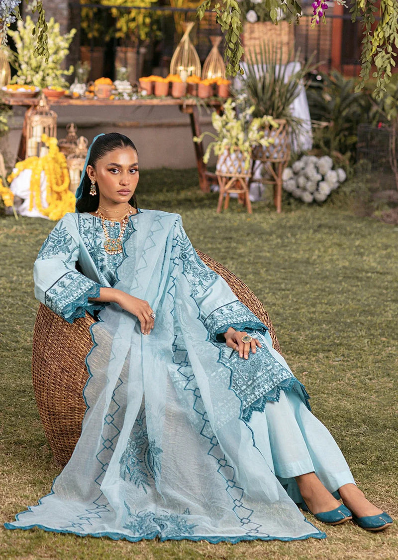Mohagni | Muntazir Luxury Lawn 24 | CM-10 by Mohagni - Designer Dress - Type: Ladies Clothes - Available at Libayah - 100% Original