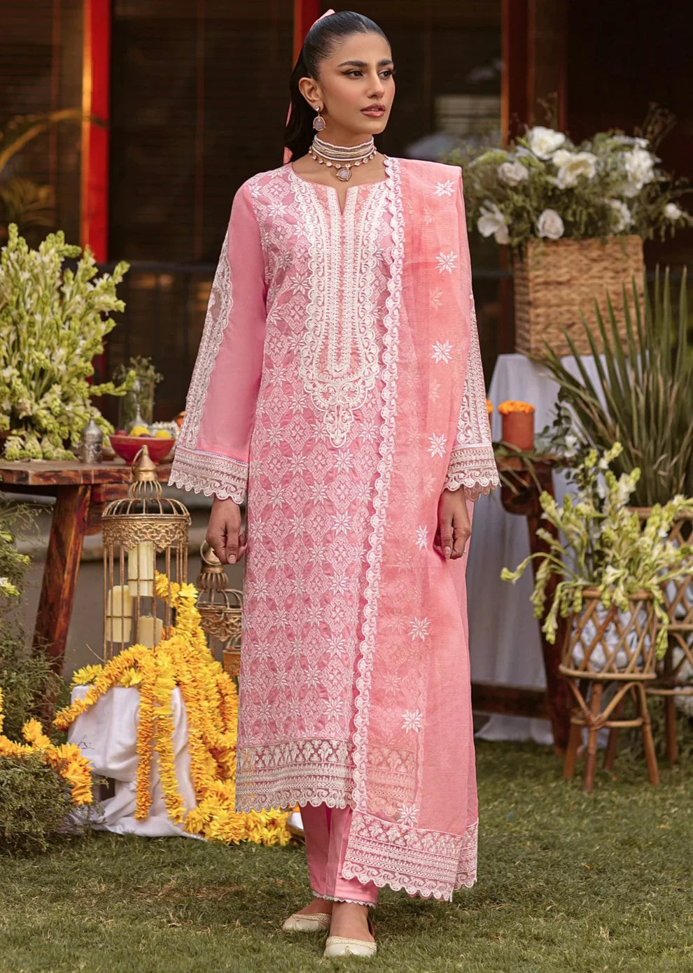 Mohagni | Muntazir Luxury Lawn 24 | MGZ-12 by Mohagni - Designer Dress - Type: Ladies Clothes - Available at Libayah - 100% Original