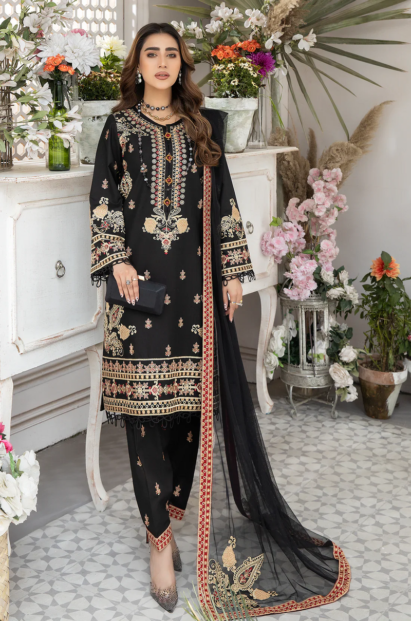Mohagni | Muntazir Luxury Lawn 24 | AM-05 by Mohagni - Designer Dress - Type: Ladies Clothes - Available at Libayah - 100% Original