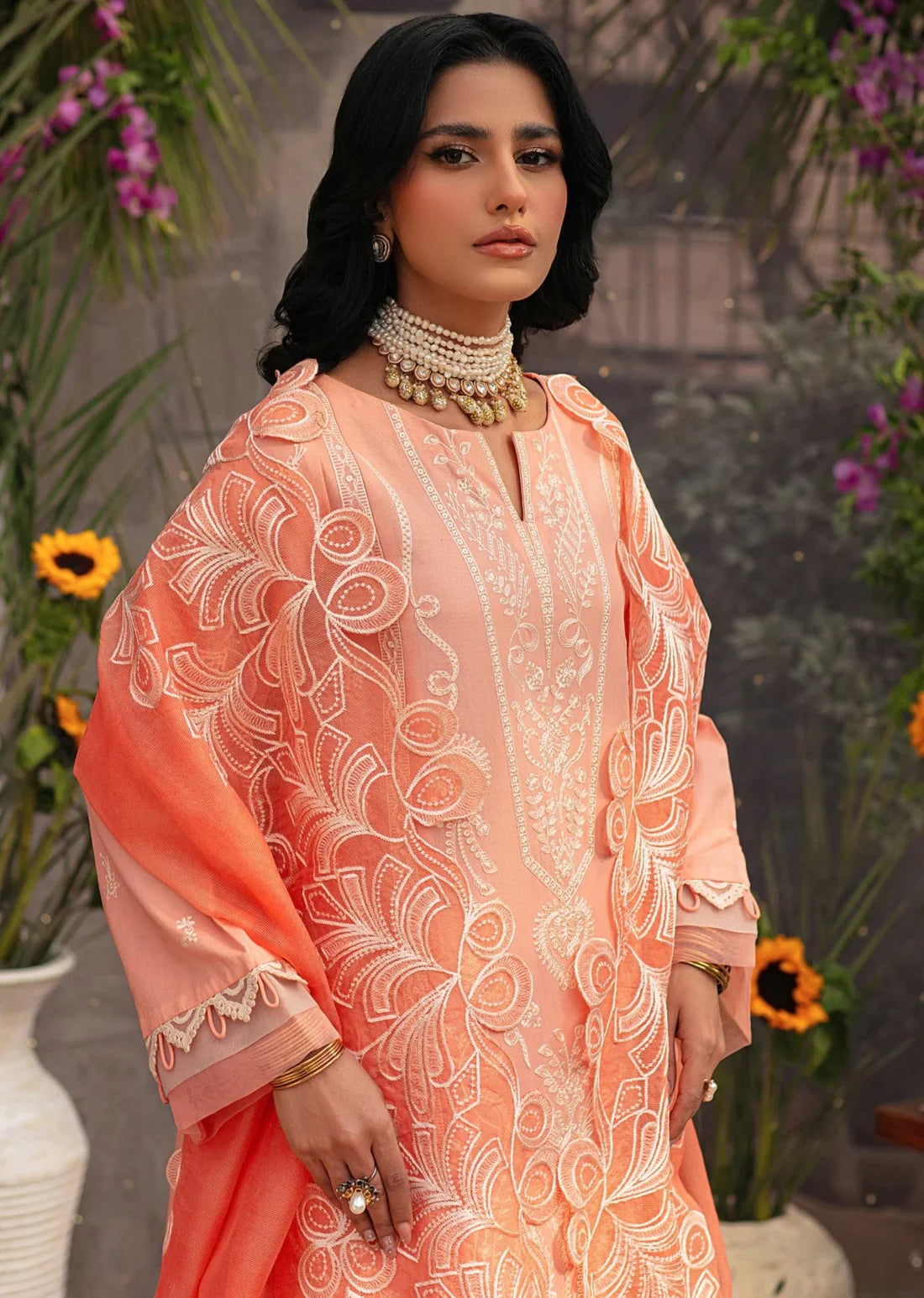 Mohagni | Muntazir Luxury Lawn 24 | CM-01 by Mohagni - Designer Dress - Type: Ladies Clothes - Available at Libayah - 100% Original