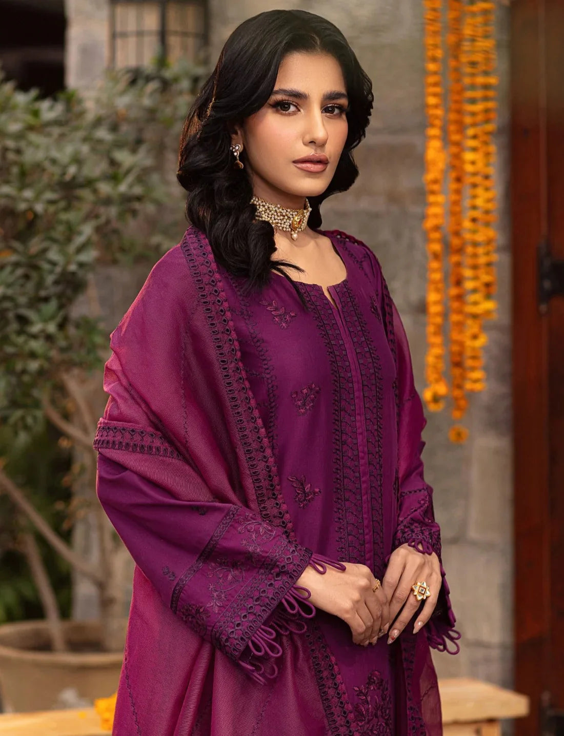 Mohagni | Muntazir Luxury Lawn 24 | CM-02 by Mohagni - Designer Dress - Type: Ladies Clothes - Available at Libayah - 100% Original