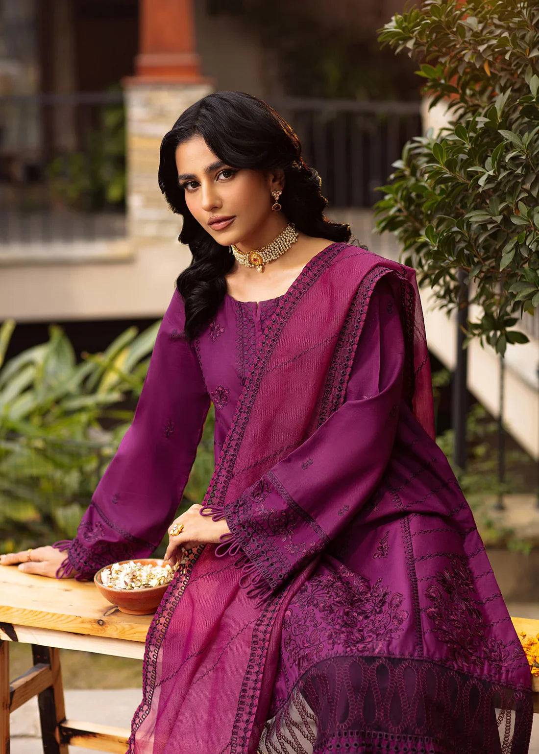 Mohagni | Muntazir Luxury Lawn 24 | CM-02 by Mohagni - Designer Dress - Type: Ladies Clothes - Available at Libayah - 100% Original