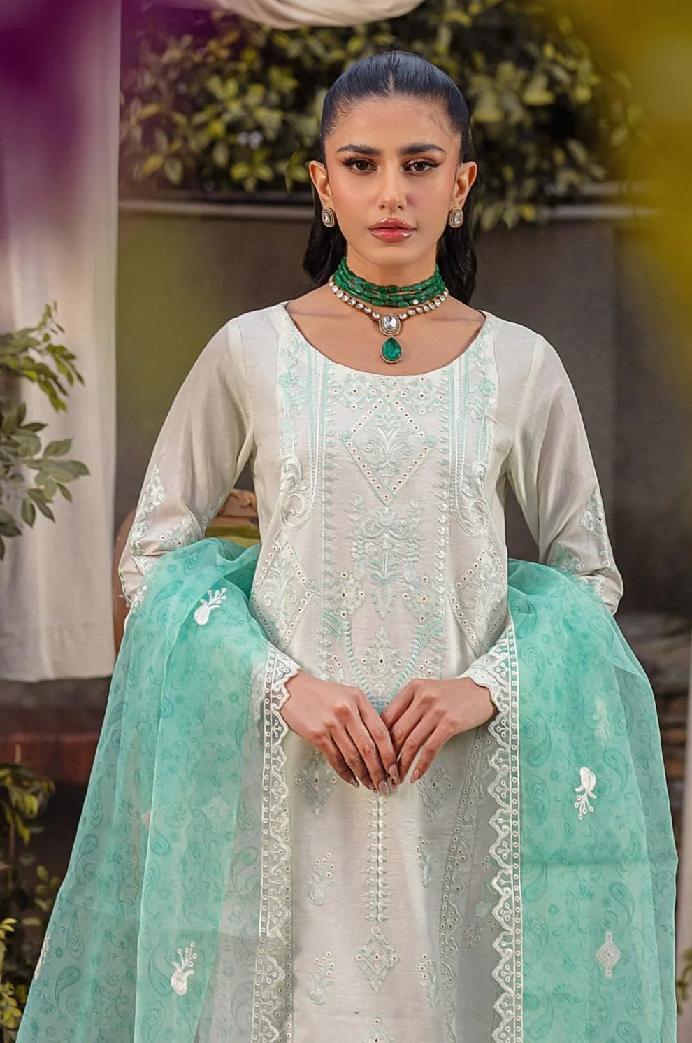 Mohagni | Muntazir Luxury Lawn 24 | CM-03 by Mohagni - Designer Dress - Type: Ladies Clothes - Available at Libayah - 100% Original