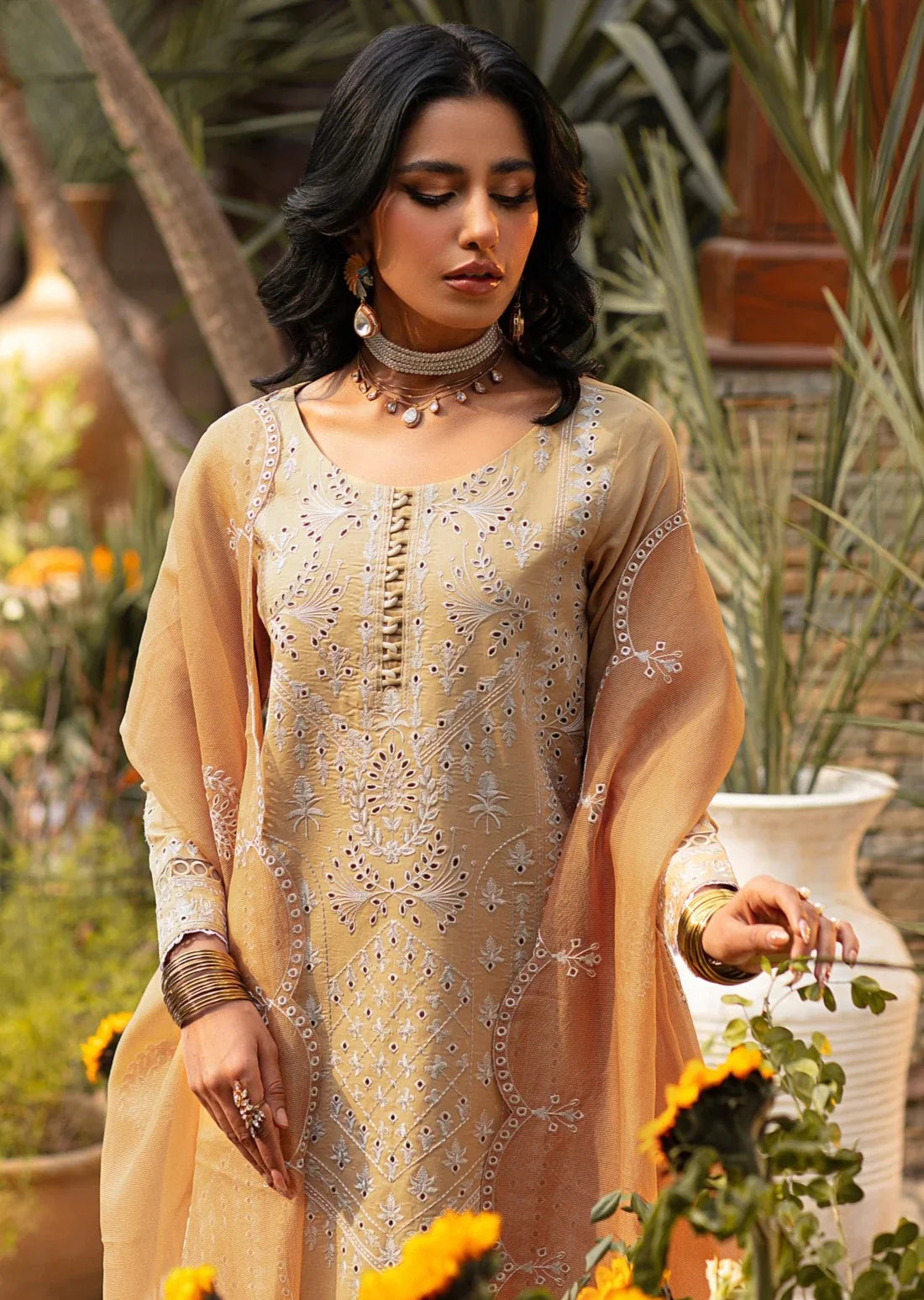 Mohagni | Muntazir Luxury Lawn 24 | CM-05 by Mohagni - Designer Dress - Type: Ladies Clothes - Available at Libayah - 100% Original