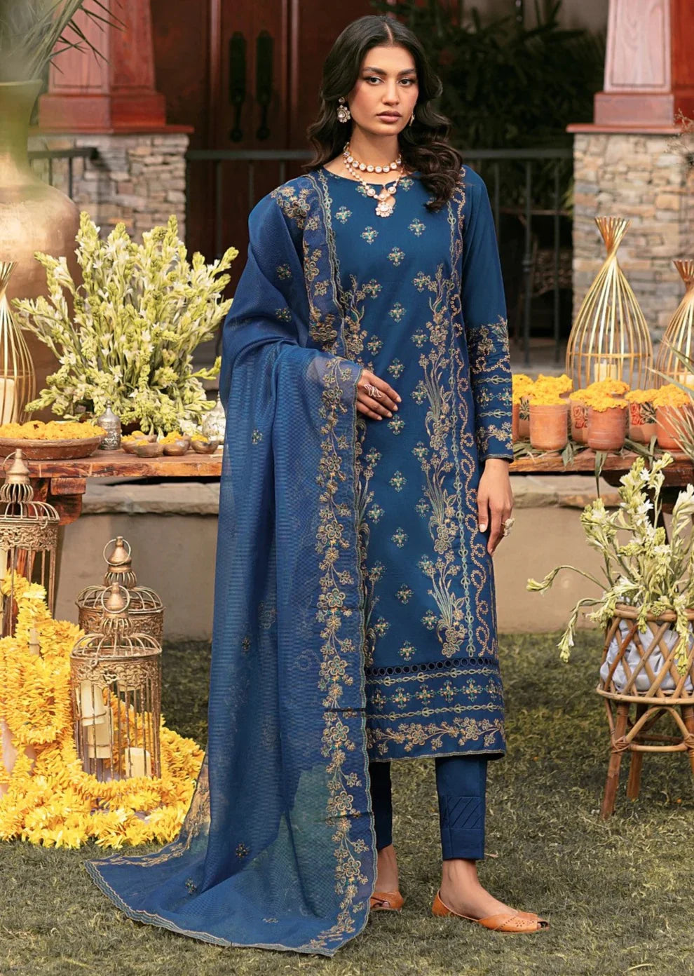 Mohagni | Muntazir Luxury Lawn 24 | CM-06 by Mohagni - Designer Dress - Type: Ladies Clothes - Available at Libayah - 100% Original
