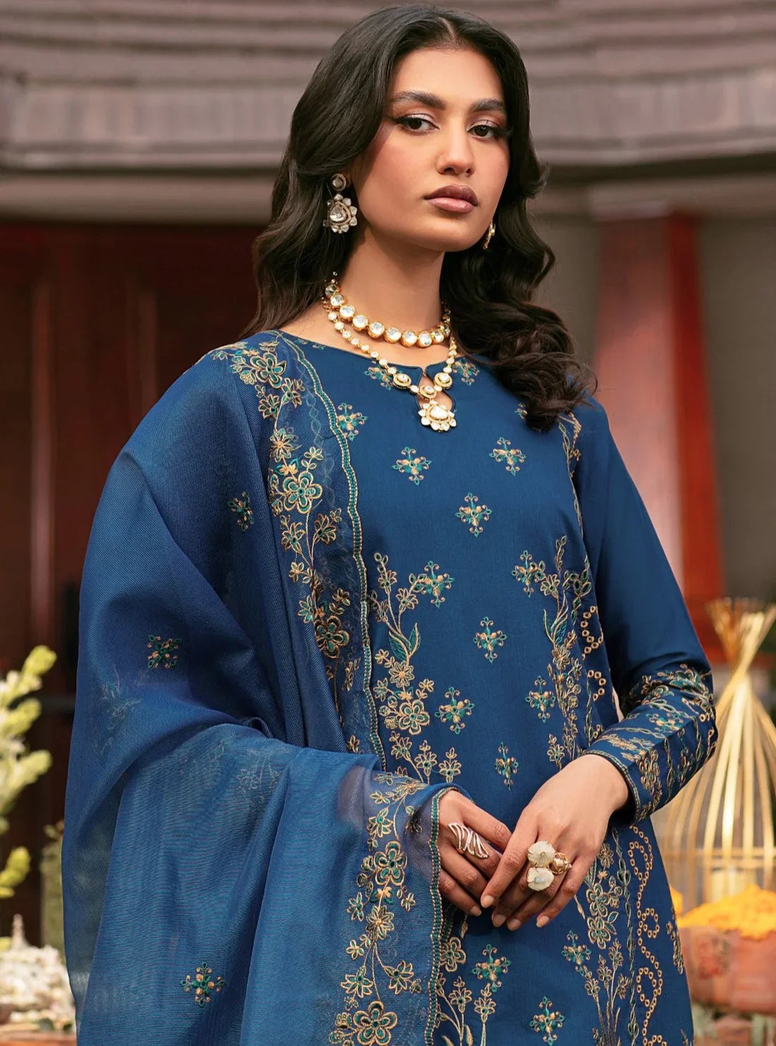 Mohagni | Muntazir Luxury Lawn 24 | CM-06 by Mohagni - Designer Dress - Type: Ladies Clothes - Available at Libayah - 100% Original