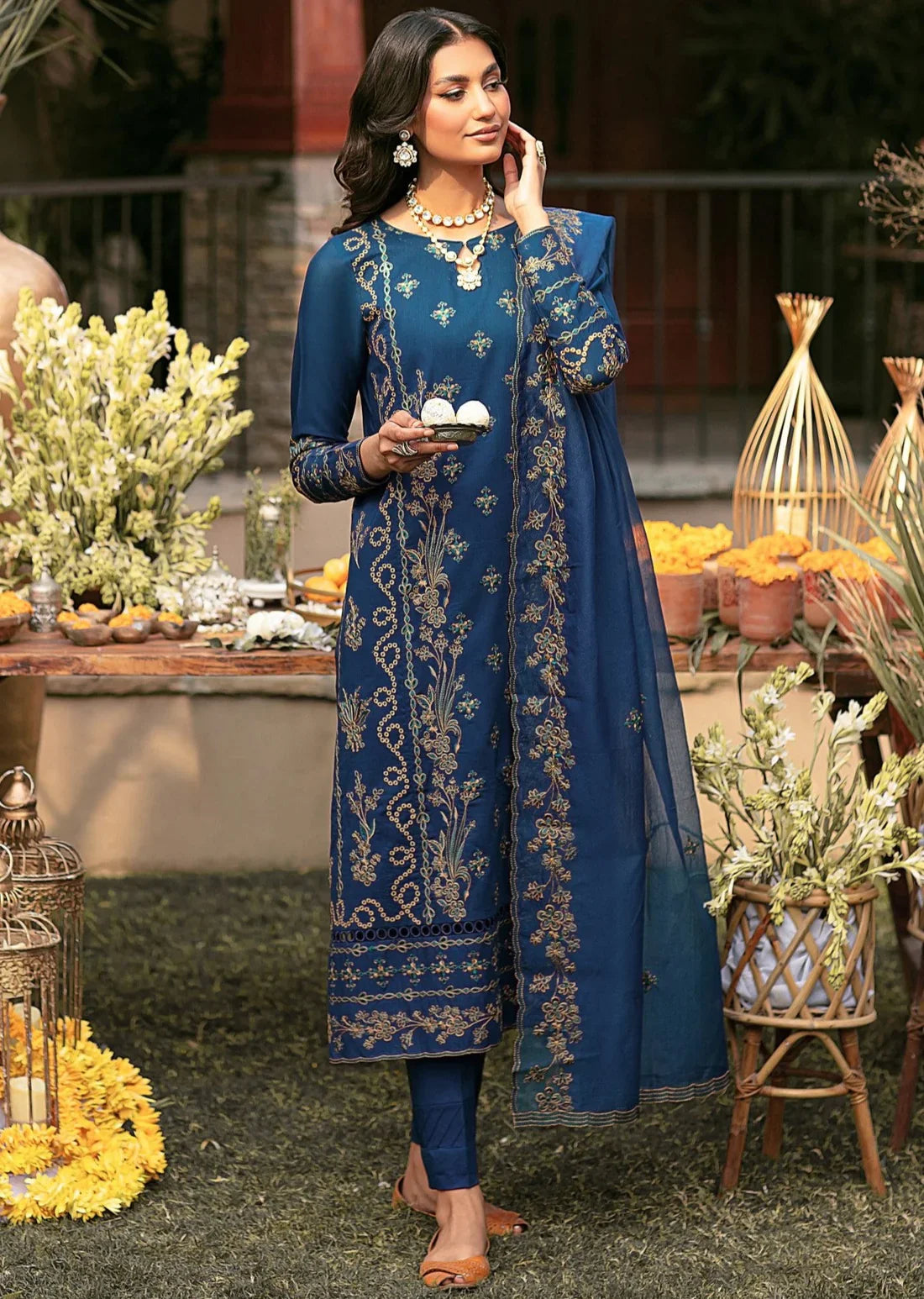 Mohagni | Muntazir Luxury Lawn 24 | CM-06 by Mohagni - Designer Dress - Type: Ladies Clothes - Available at Libayah - 100% Original