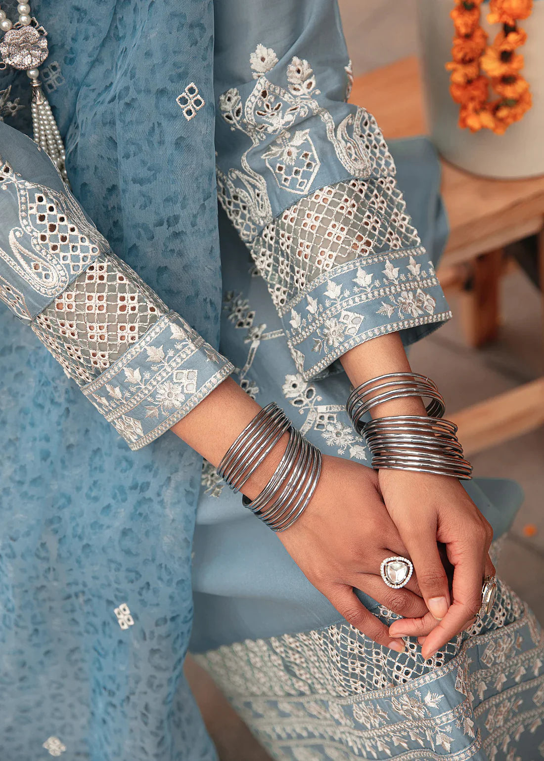 Mohagni | Muntazir Luxury Lawn 24 | CM-07 by Mohagni - Designer Dress - Type: Ladies Clothes - Available at Libayah - 100% Original