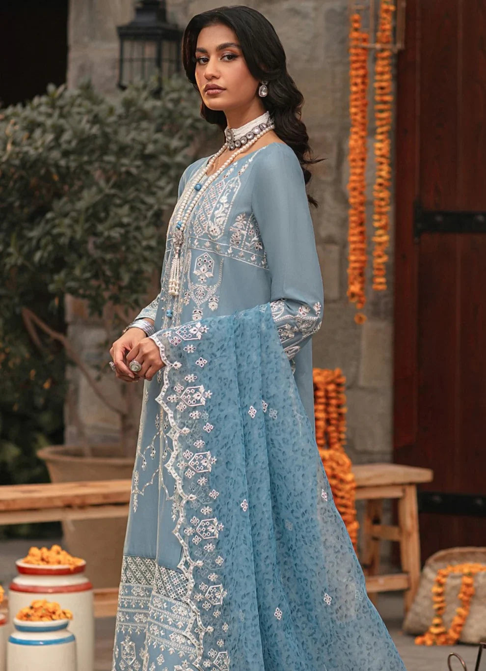 Mohagni | Muntazir Luxury Lawn 24 | CM-07 by Mohagni - Designer Dress - Type: Ladies Clothes - Available at Libayah - 100% Original