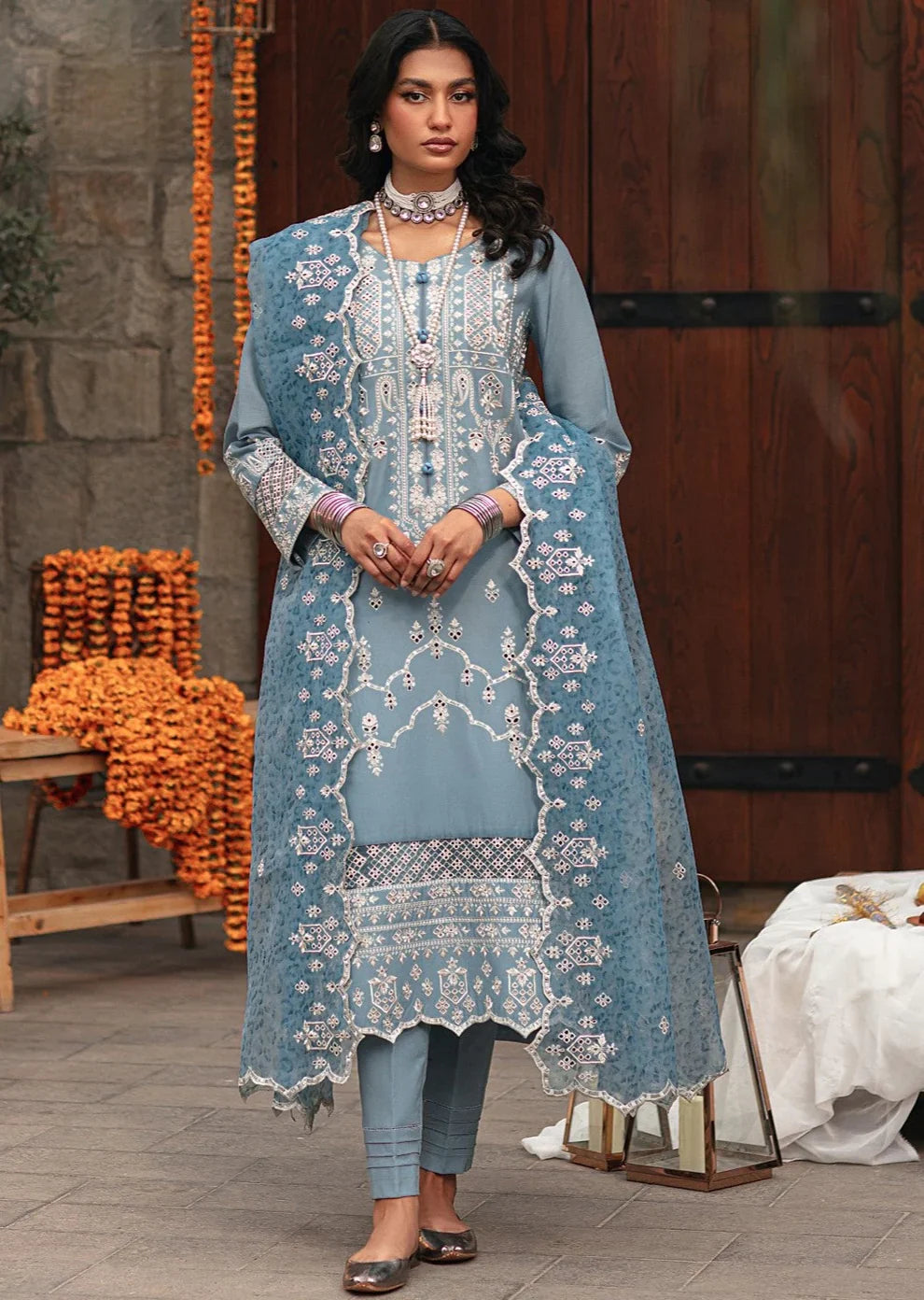 Mohagni | Muntazir Luxury Lawn 24 | CM-07 by Mohagni - Designer Dress - Type: Ladies Clothes - Available at Libayah - 100% Original