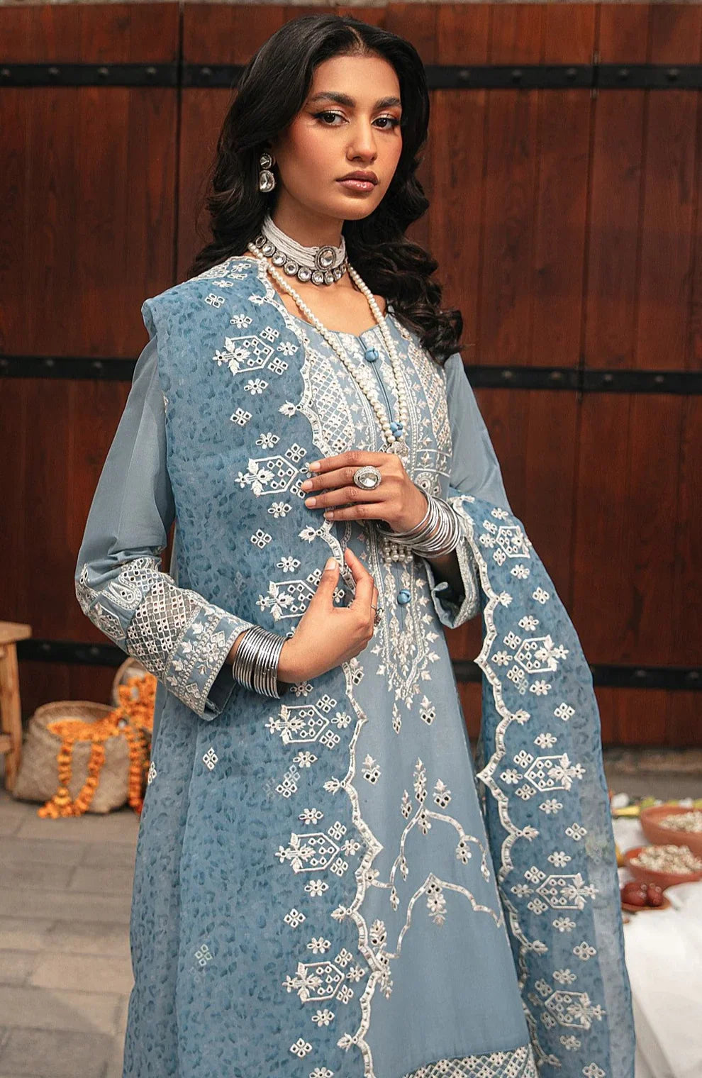 Mohagni | Muntazir Luxury Lawn 24 | CM-07 by Mohagni - Designer Dress - Type: Ladies Clothes - Available at Libayah - 100% Original
