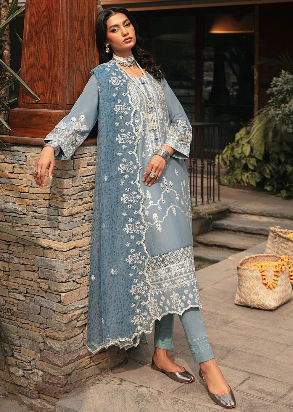 Mohagni | Muntazir Luxury Lawn 24 | CM-07 by Mohagni - Designer Dress - Type: Ladies Clothes - Available at Libayah - 100% Original